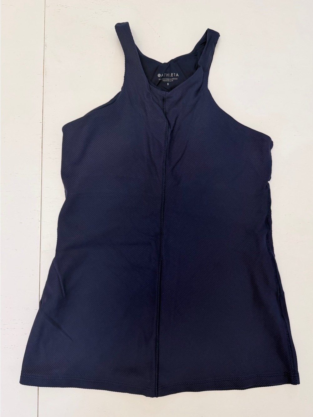 Athleta Dark Navy High-Neck Racerback Tank